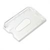 Card holder with thumb hole (H) clear